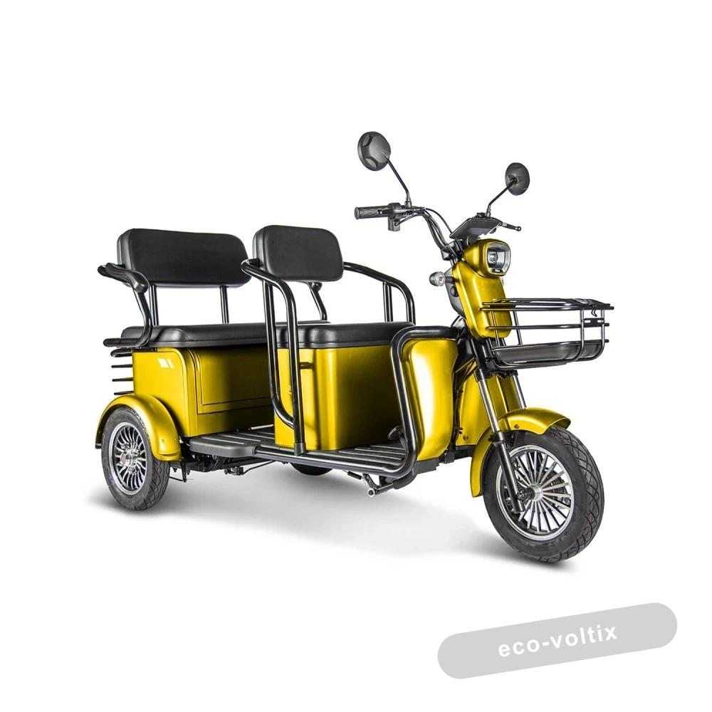 Электротрицикл Rutrike Экипаж Желтый