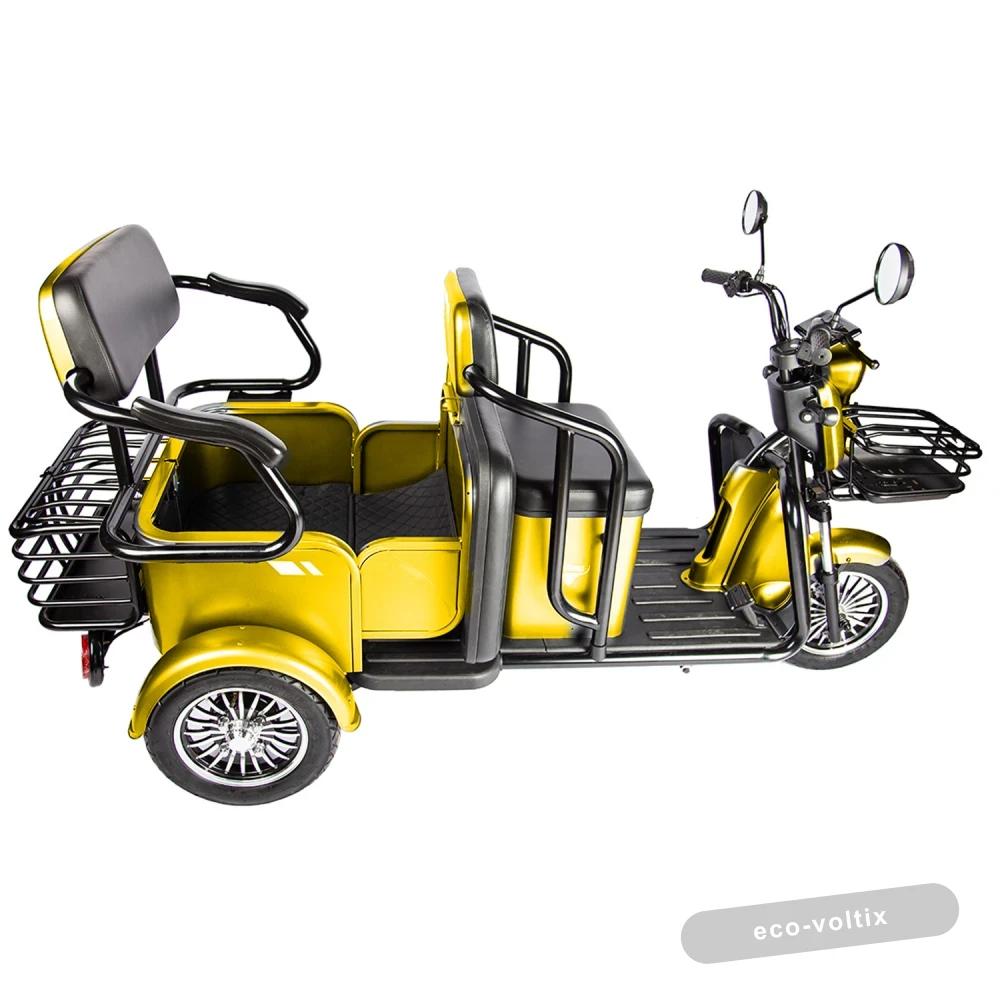 Электротрицикл Rutrike Экипаж Желтый
