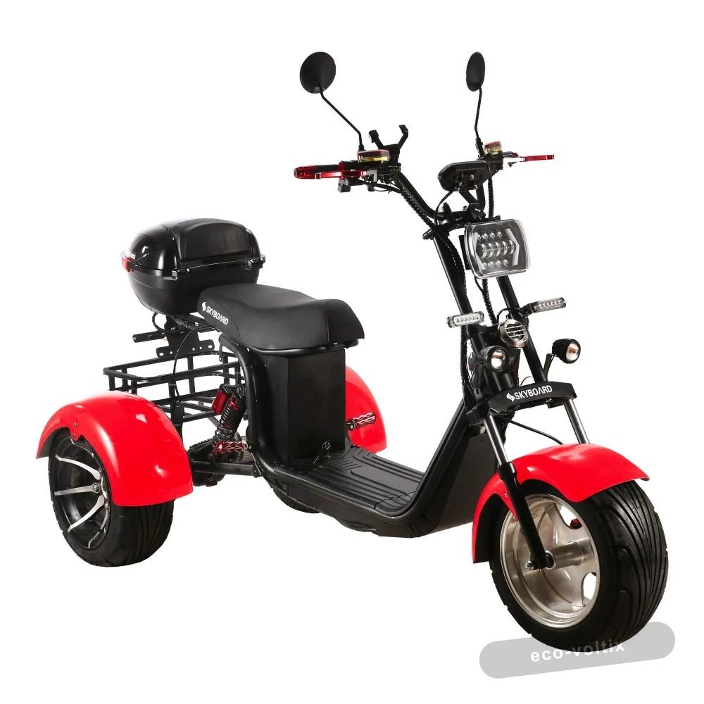 Электроскутер CityCoco Skyboard MyRussia (Маруся) BR60 3000W Trike красный