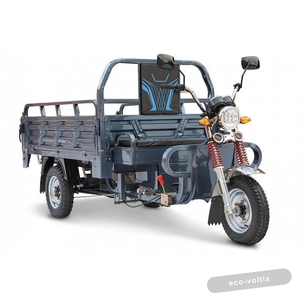Грузовой электротрицикл Rutrike Титан 2000 ГИДРАВЛИКА 60V1500W серый