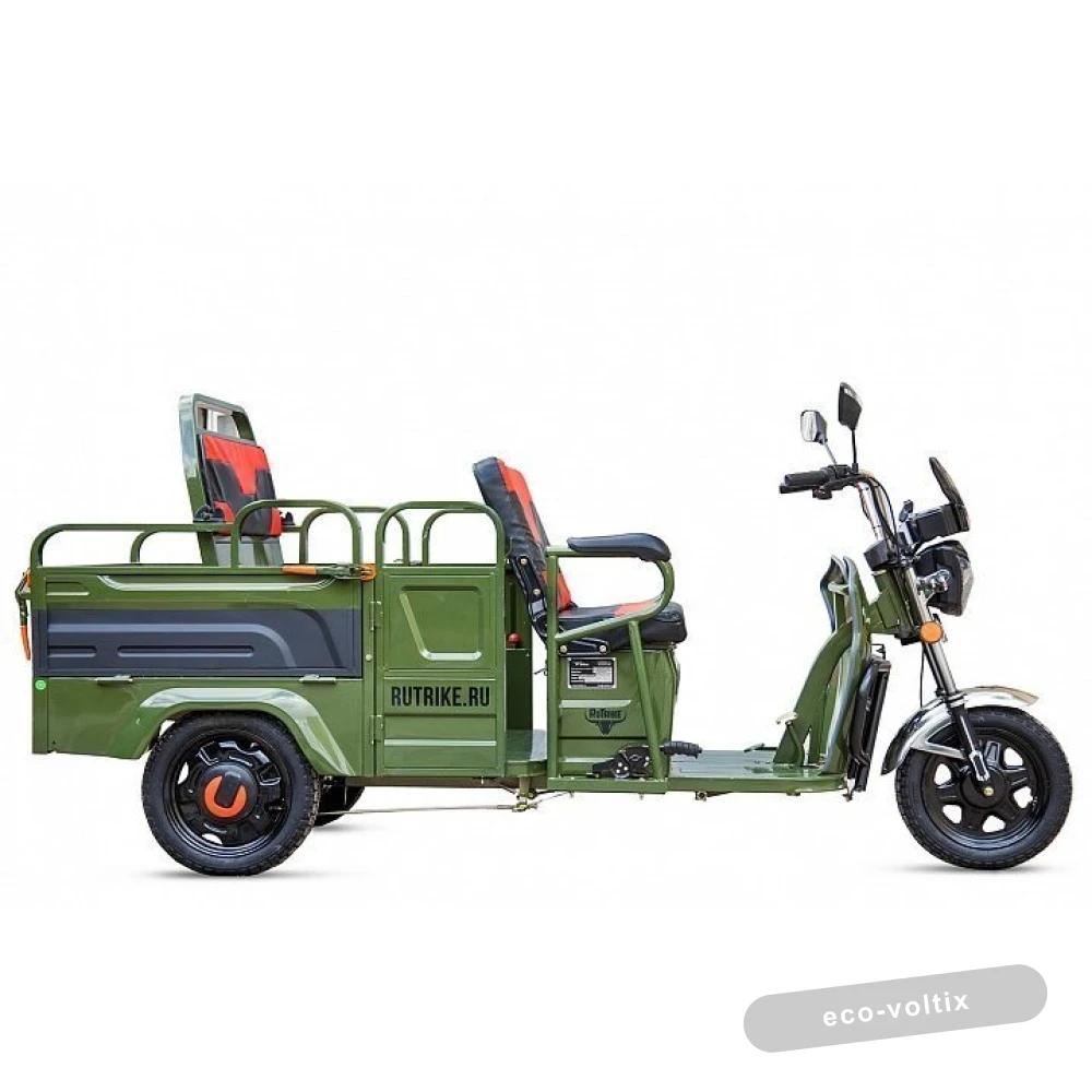 Грузовой электротрицикл Rutrike Вояж-П 1200 Трансформер 60V800W Зеленый