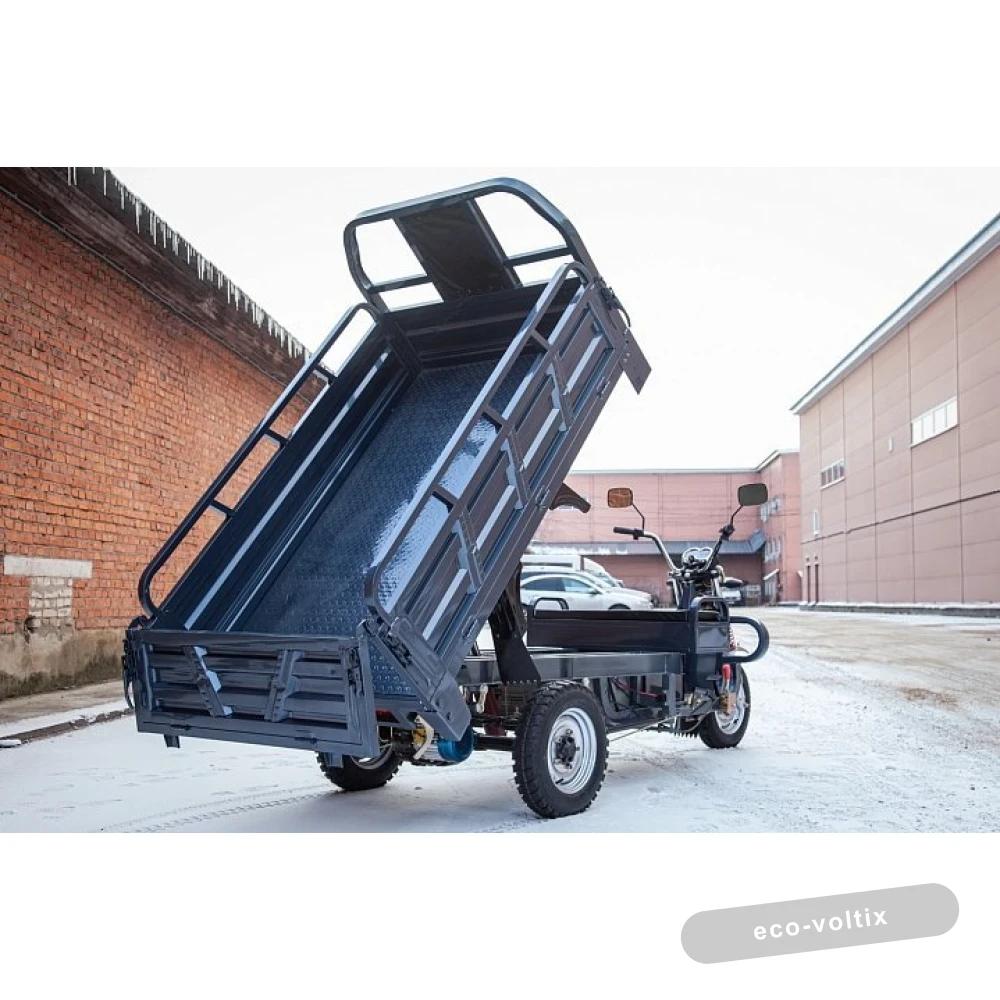 Грузовой электротрицикл Rutrike Титан 2000 ГИДРАВЛИКА 60V1500W серый