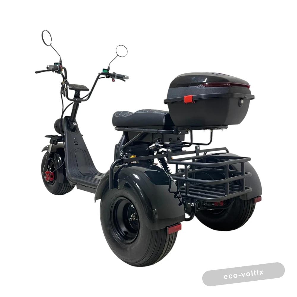 Электроскутер CITYCOCO X7 Pro TRIKE Черный глянец