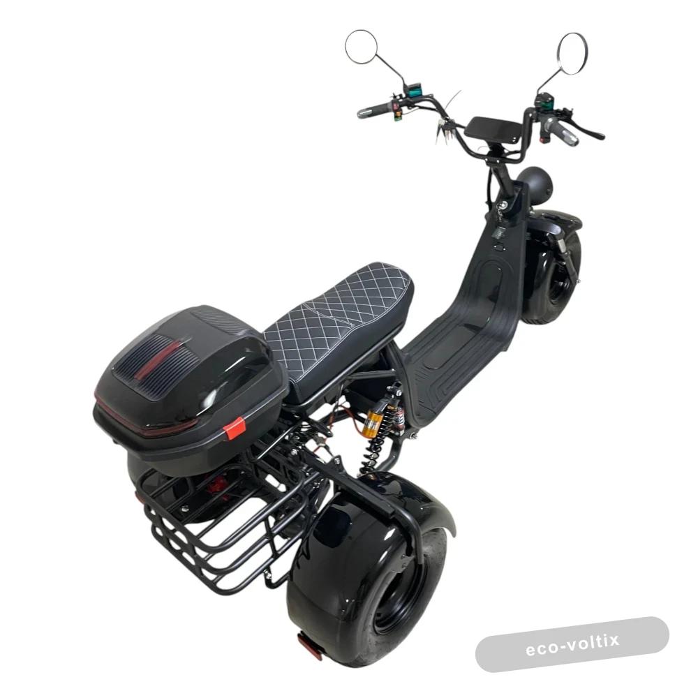Электроскутер CITYCOCO X7 Pro TRIKE Черный глянец