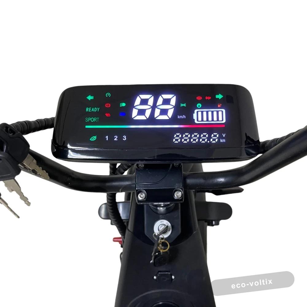 Электроскутер CITYCOCO X7 Pro TRIKE Черный глянец