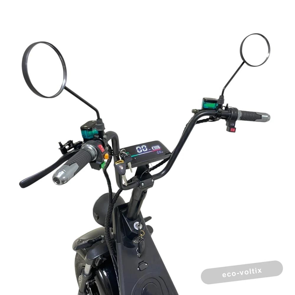 Электроскутер CITYCOCO X7 Pro TRIKE Черный глянец