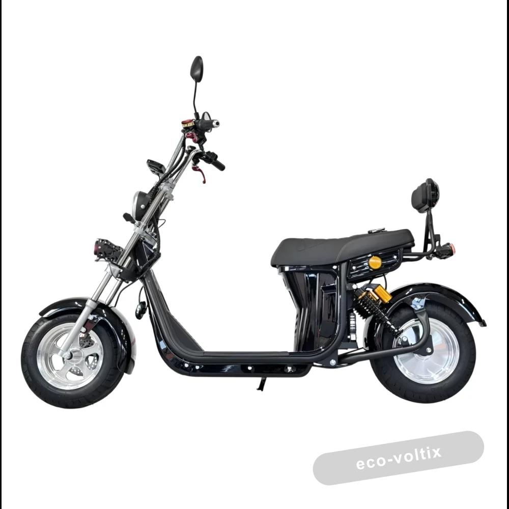 Электроскутер Citycoco GT E30 черный глянец