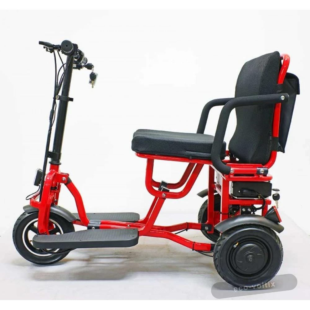 Электро трицикл GreenCamel Кольт V700 (48V 2x350W 15,6 Ah) Trike красный