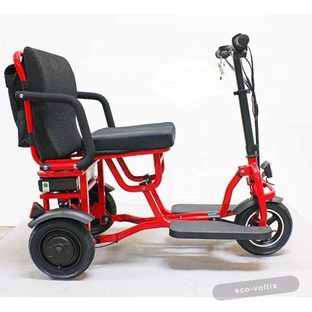 Электро трицикл GreenCamel Кольт V700 (48V 2x350W 15,6 Ah) Trike красный