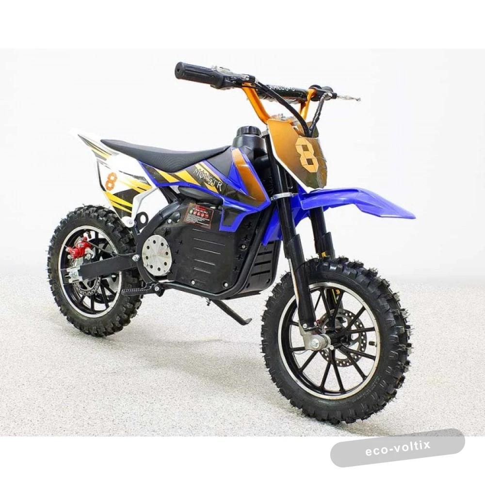 Электромотоцикл GreenCamel Питбайк DB301-LA, 36V 800W R14 синий
