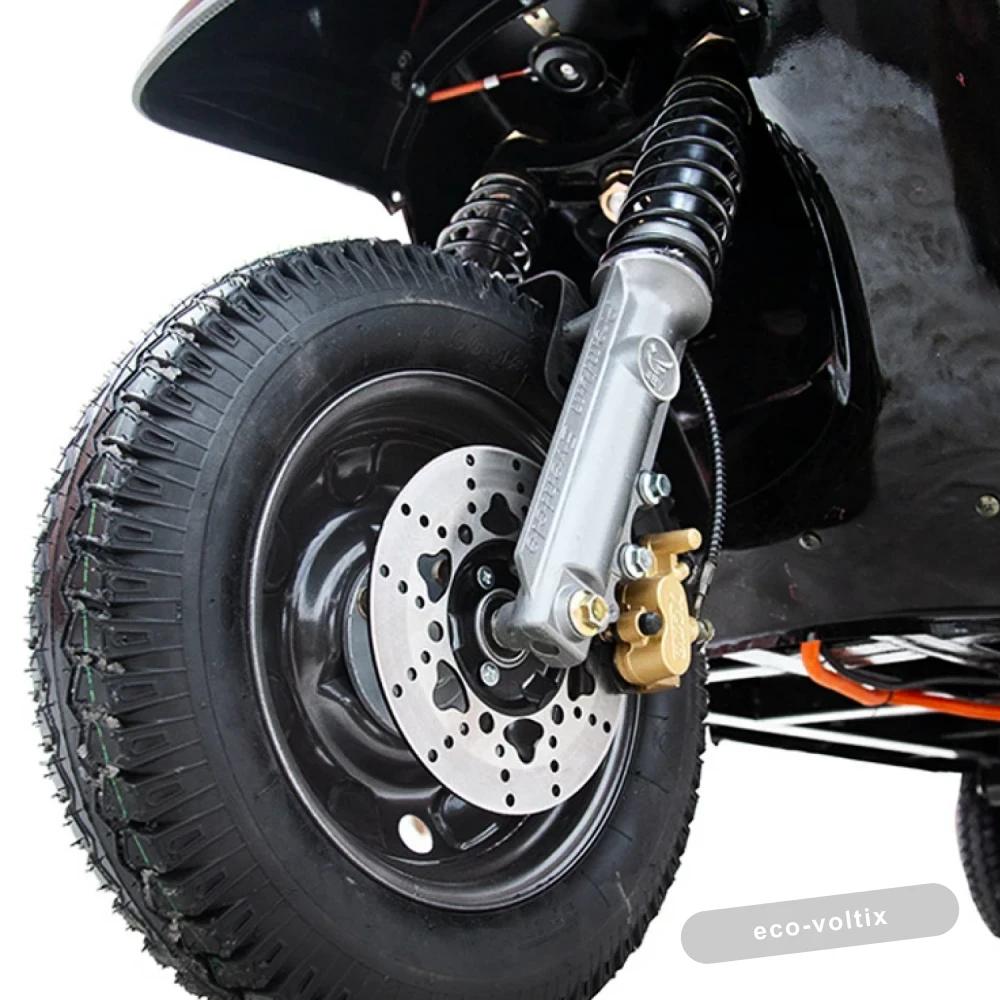 Электротрицикл Rutrike Рикша NEW 60V1800W красно-синий