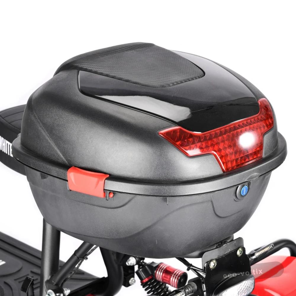 Электроскутер CityCoco WHITE SIBERIA TRIKE MINI RED 1500W