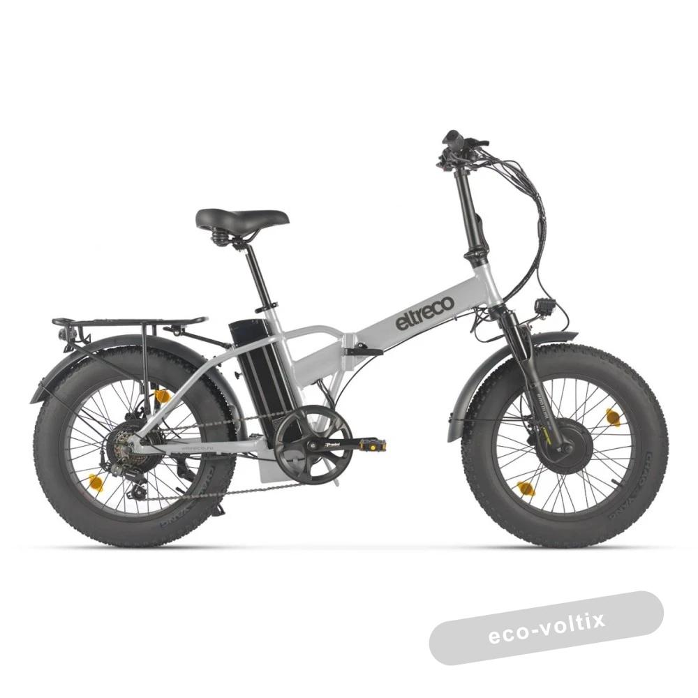 Электровелосипед Eltreco BAD DUAL NEW Серебристый-матовый