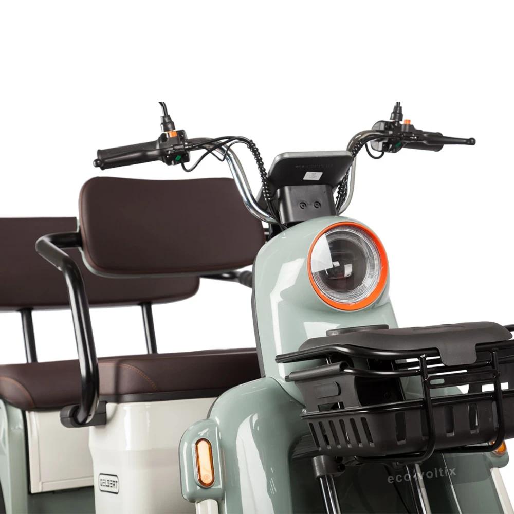Электротрицикл Rutrike Gelbert Beta 48V/60V 800Вт Зелено-белый