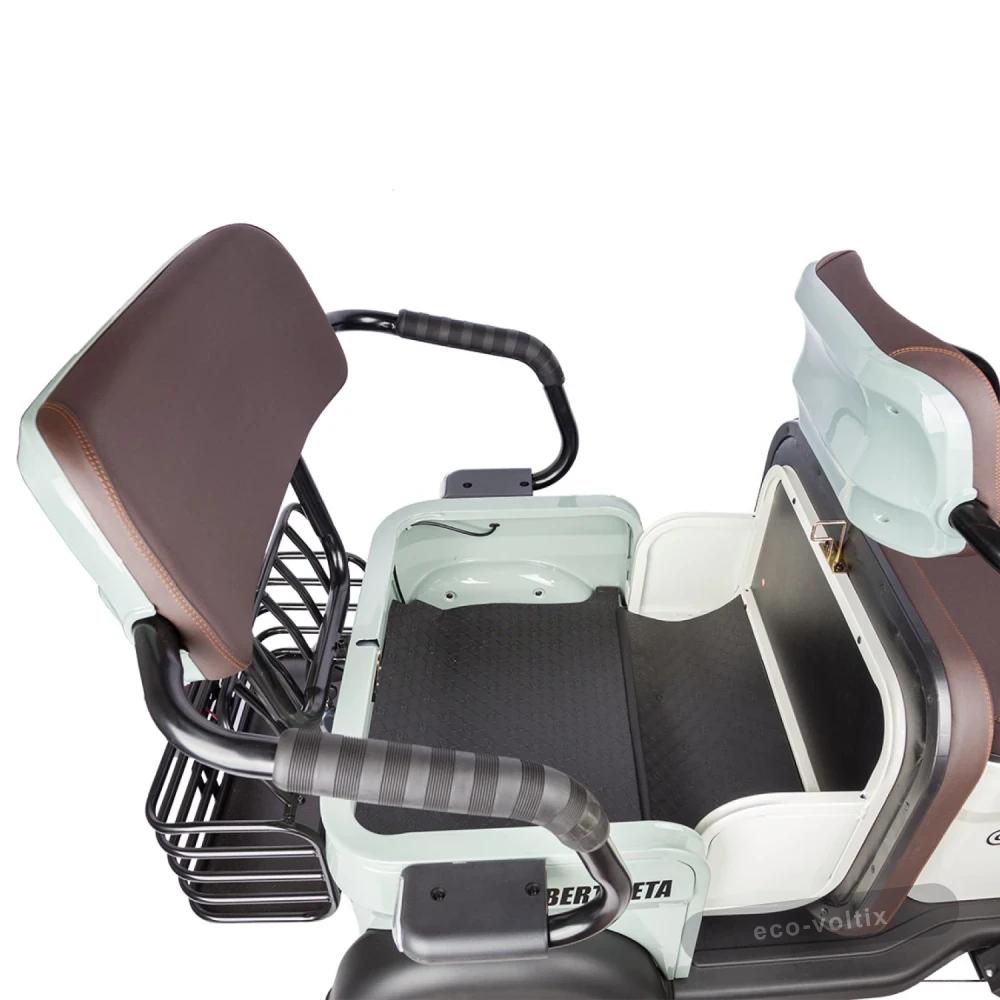 Электротрицикл Rutrike Gelbert Beta 48V/60V 800Вт Зелено-белый