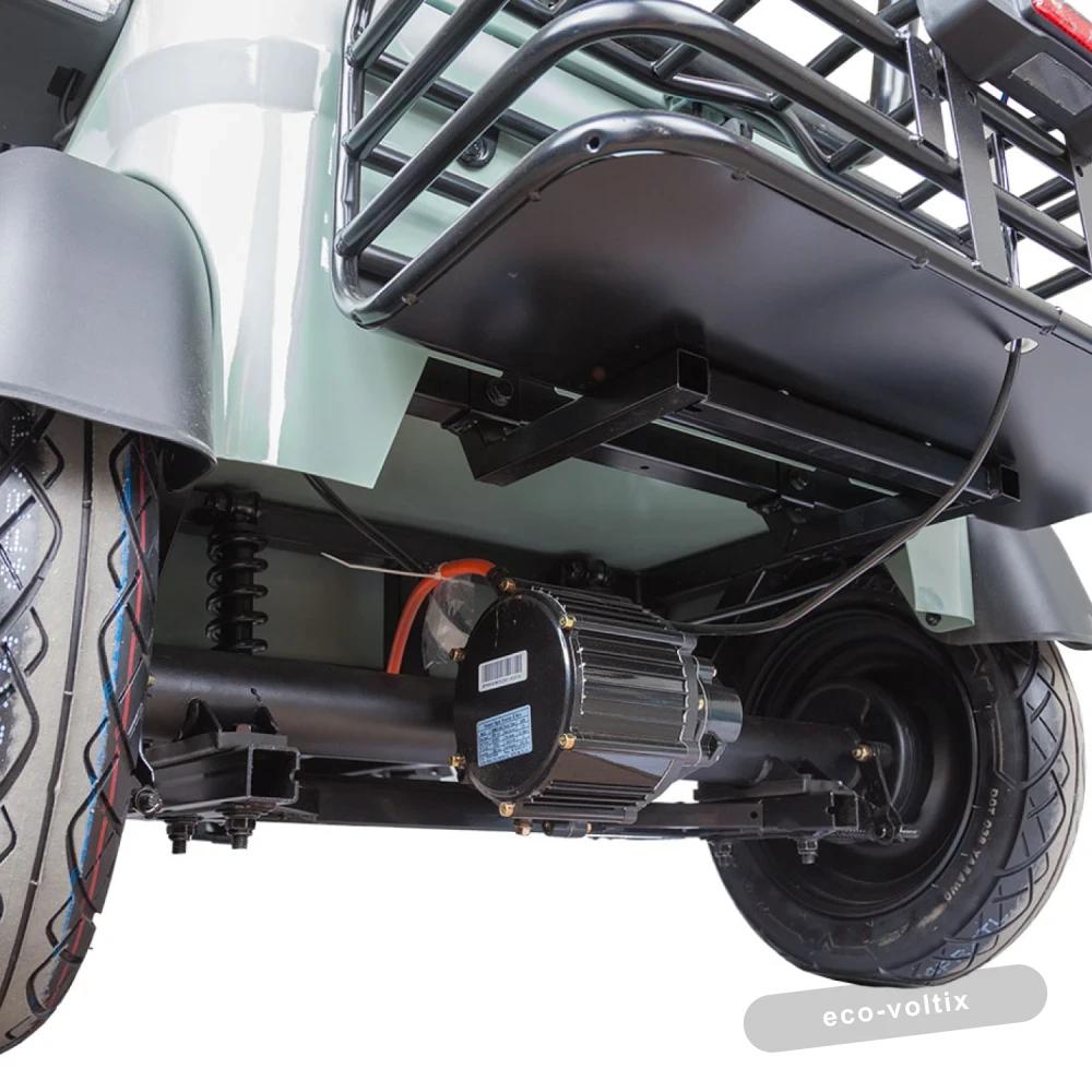 Электротрицикл Rutrike Gelbert Beta 48V/60V 800Вт Зелено-белый