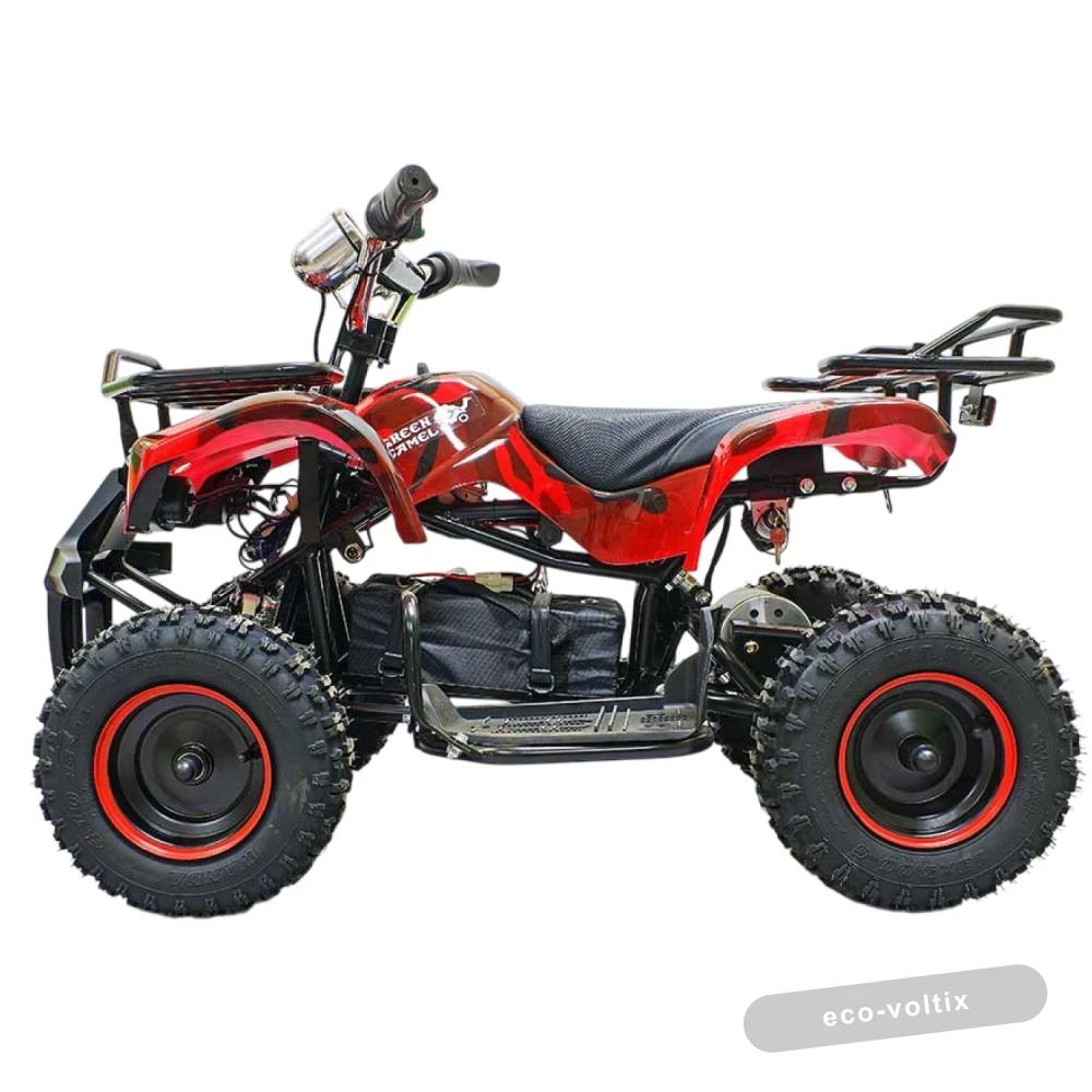Электроквадроцикл GreenCamel Гоби K31 (36V 800W R6 Цепной привод) Армейский-красный