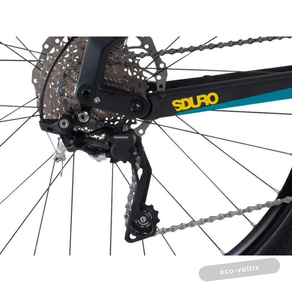 Электровелосипед Haibike SDURO Nduro 6.0 черно-голубой