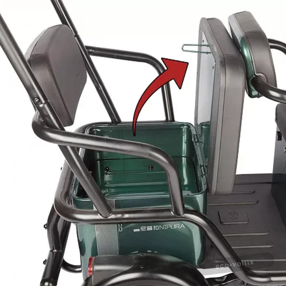 Электротрицикл Wanshida NIPLA 500 60V 1000Вт Черно-белый