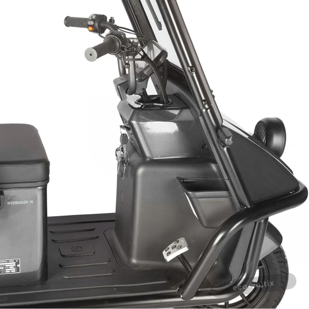 Электротрицикл Wanshida NIPLA 500 60V 1000Вт Черно-серый