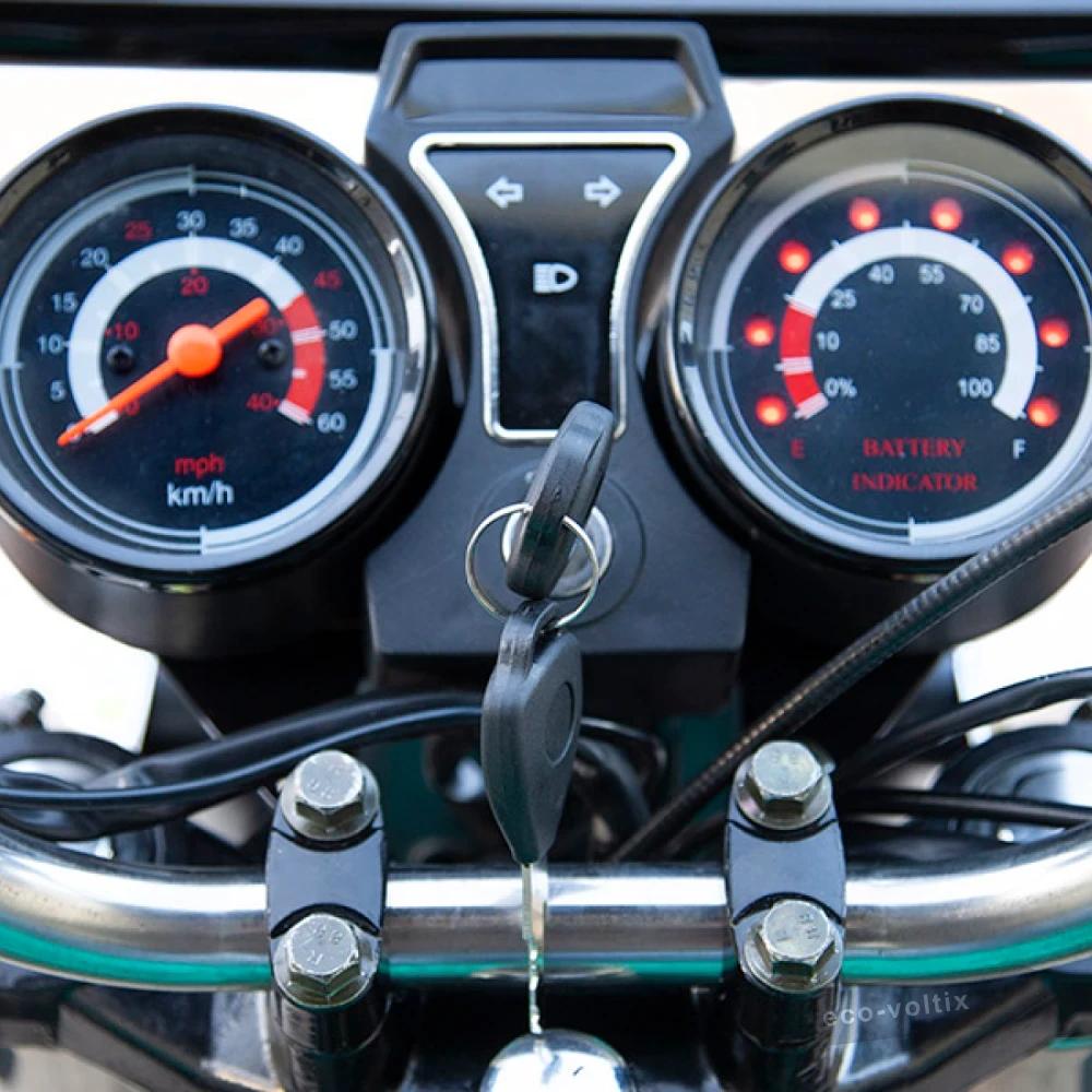 Электротрицикл Rutrike Рикша 60V1000W красно-синий