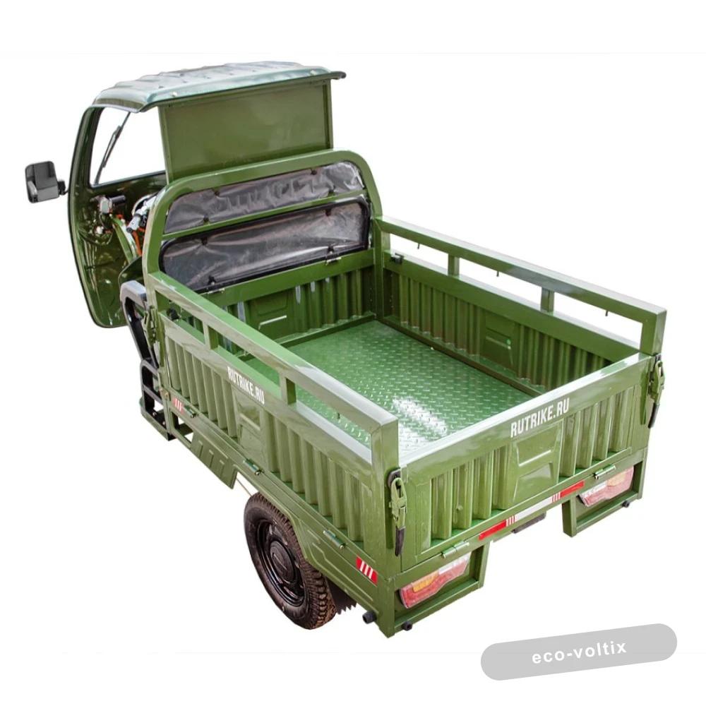 Грузовой электротрицикл Rutrike Гермес 1500 60V1200W темно-зеленый