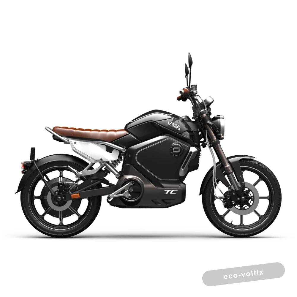 Электромотоцикл WHITE SIBERIA SUPER SOCO TC (Черный)