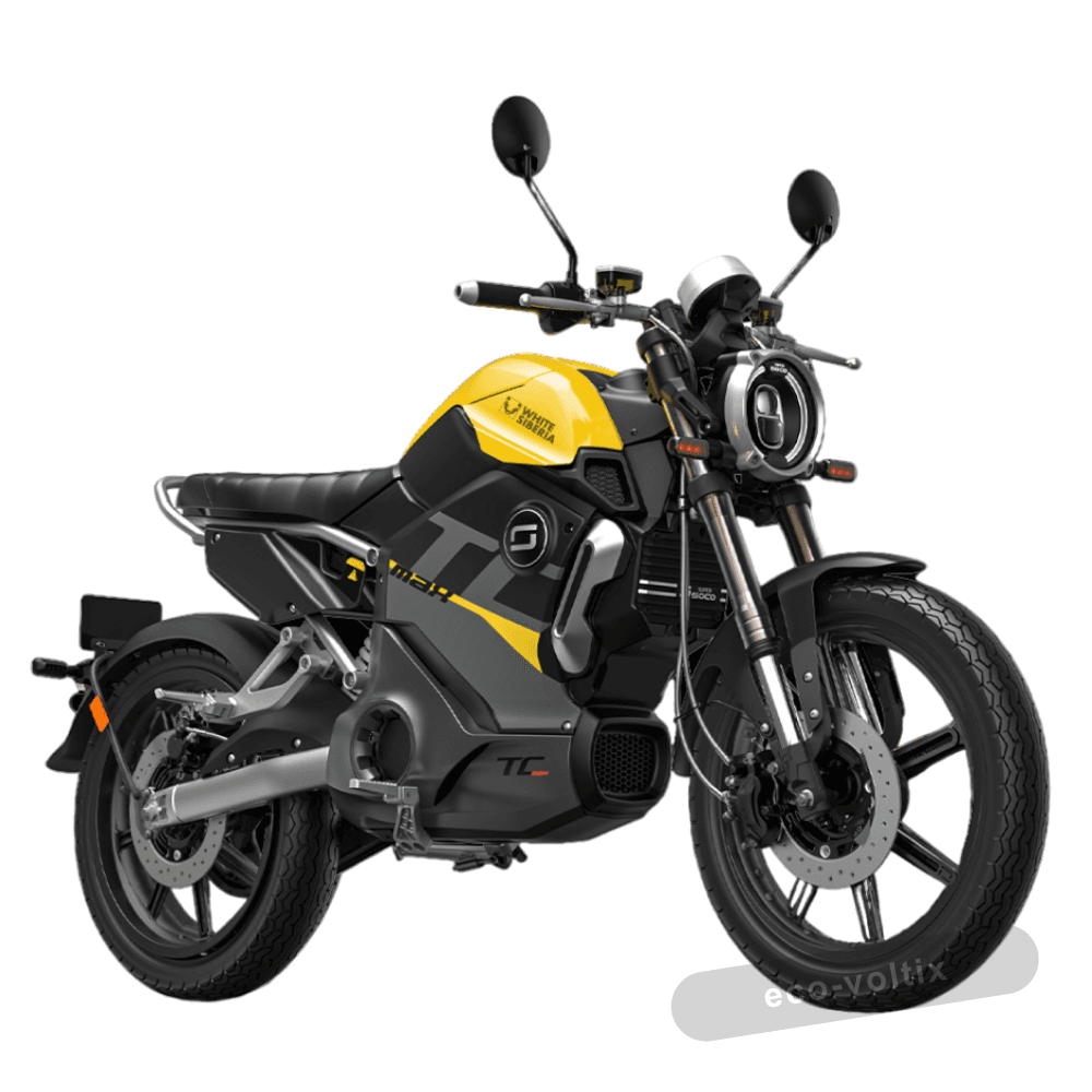 Электромотоцикл WHITE SIBERIA SUPER SOCO TC MAX (Жёлтый)