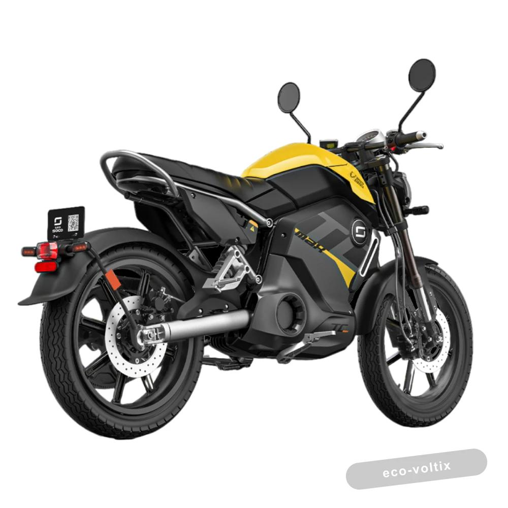 Электромотоцикл WHITE SIBERIA SUPER SOCO TC MAX (Жёлтый)