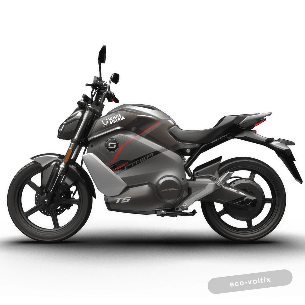 Электромотоцикл WHITE SIBERIA SUPER SOCO TS STREET HUNTER (Серый)