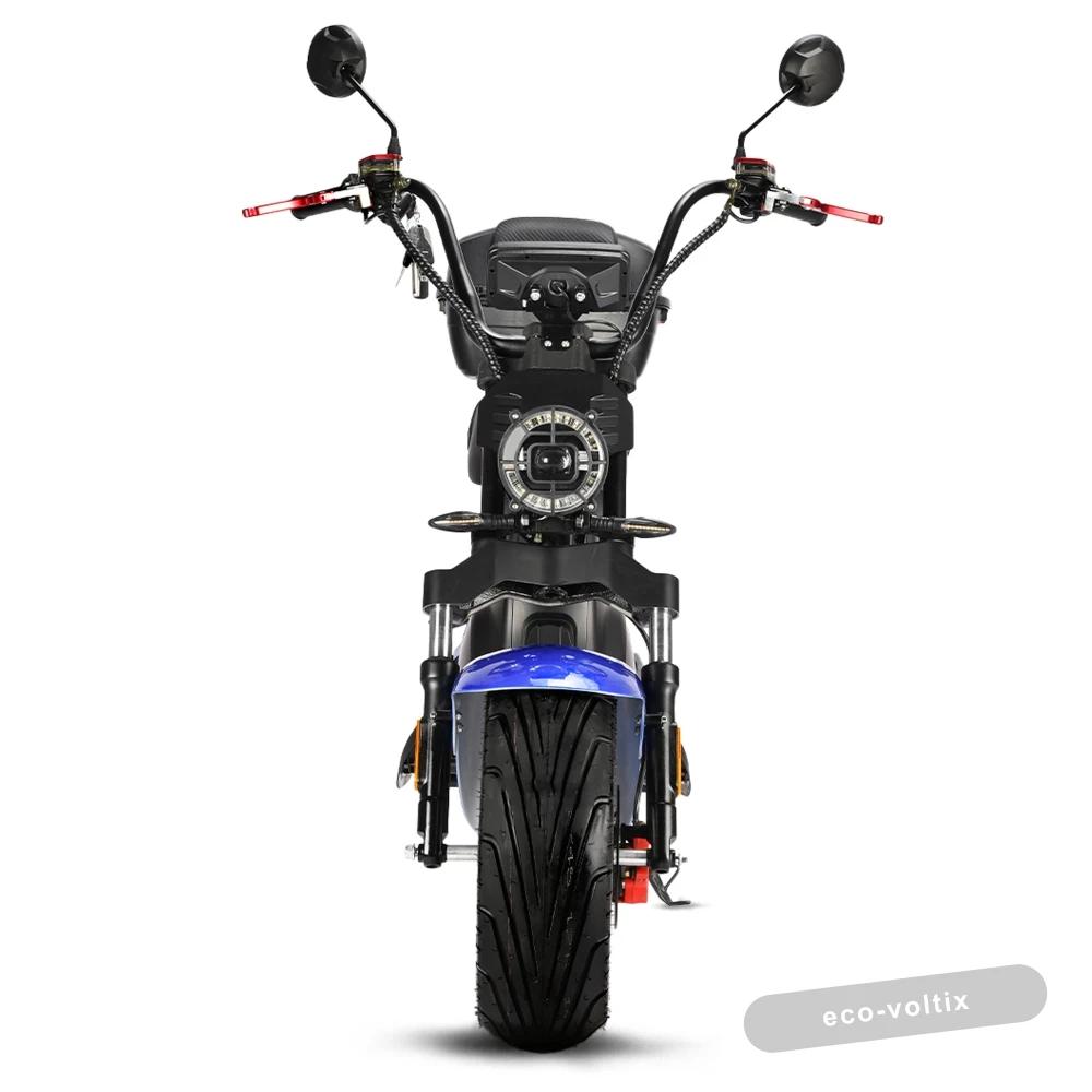 Электроскутер CityCoco WHITE SIBERIA BLACK SEA (BLUE) 5000W
