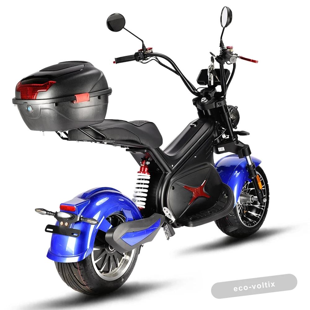 Электроскутер CityCoco WHITE SIBERIA BLACK SEA (BLUE) 5000W