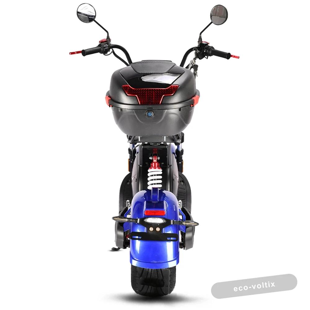 Электроскутер CityCoco WHITE SIBERIA BLACK SEA (BLUE) 5000W